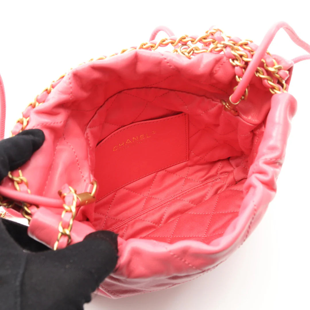 Chanel 22 Mini Bag Vintage Pink Gold Hardware