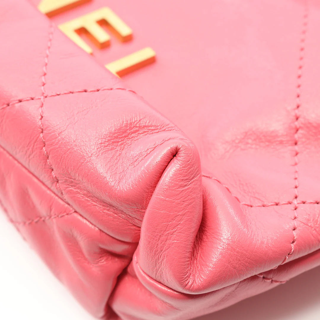Chanel 22 Mini Bag Vintage Pink Gold Hardware