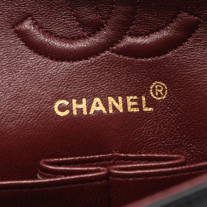 Chanel Classic Flap Bag Vintage Small Lambskin Black Gold Hardware