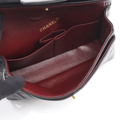 Chanel Classic Flap Bag Vintage Small Lambskin Black Gold Hardware