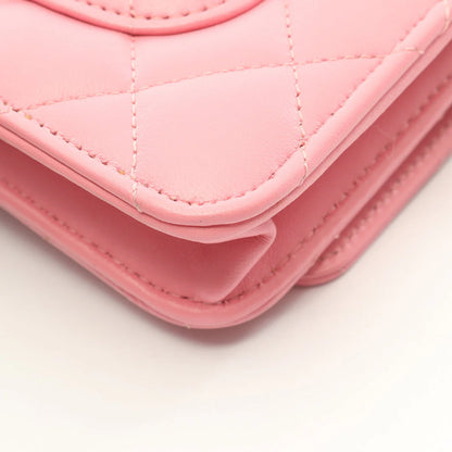 Chanel Wallet On Chain Vintage Bag Caviar Pink Gold Hardware