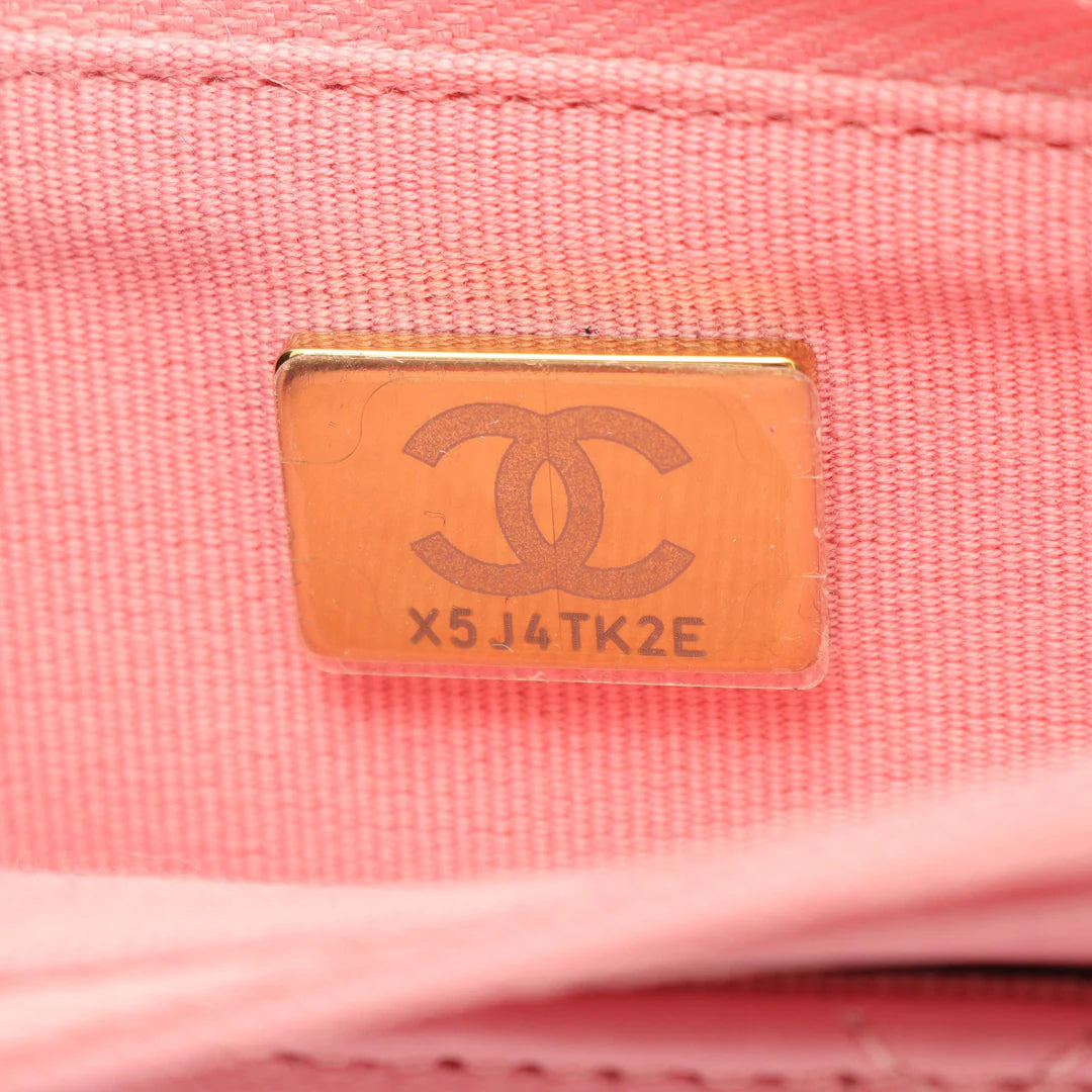 Chanel Wallet On Chain Vintage Bag Caviar Pink Gold Hardware
