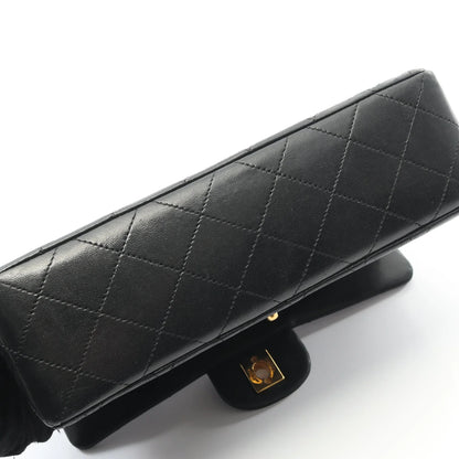 Chanel Classic Flap Bag vintage Small Lambskin Black Gold Hardware