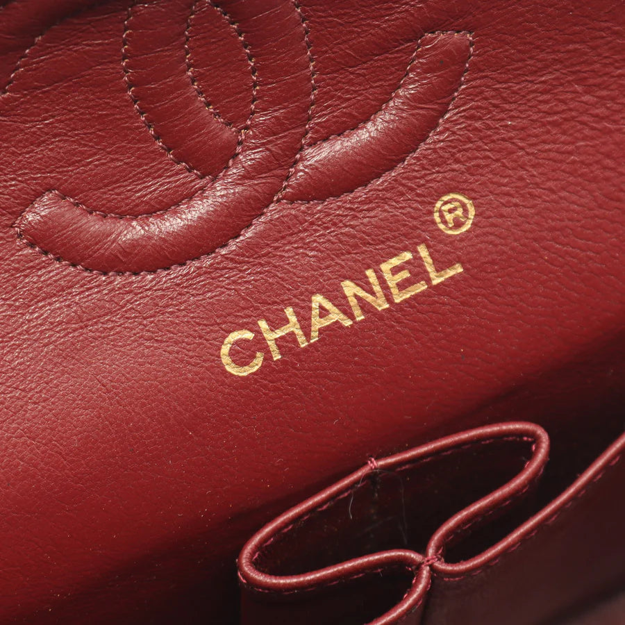 Chanel Classic Flap Bag vintage Small Lambskin Black Gold Hardware