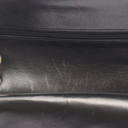 Chanel Classic Flap Bag Vintage Small Lambskin Black Gold Hardware