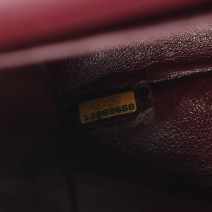 Chanel Classic flap Bag Vintage Medium Lambskin Black Silver Hardware