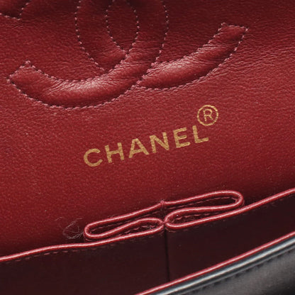 Chanel Classic Flap Bag Vintage Small Lambskin Black Gold Hardware