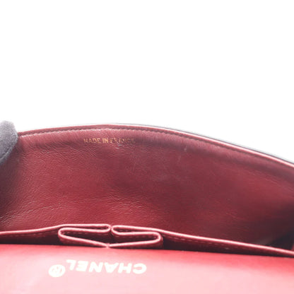 Chanel Classic Flap Bag Vintage Small Lambskin Black Gold Hardware