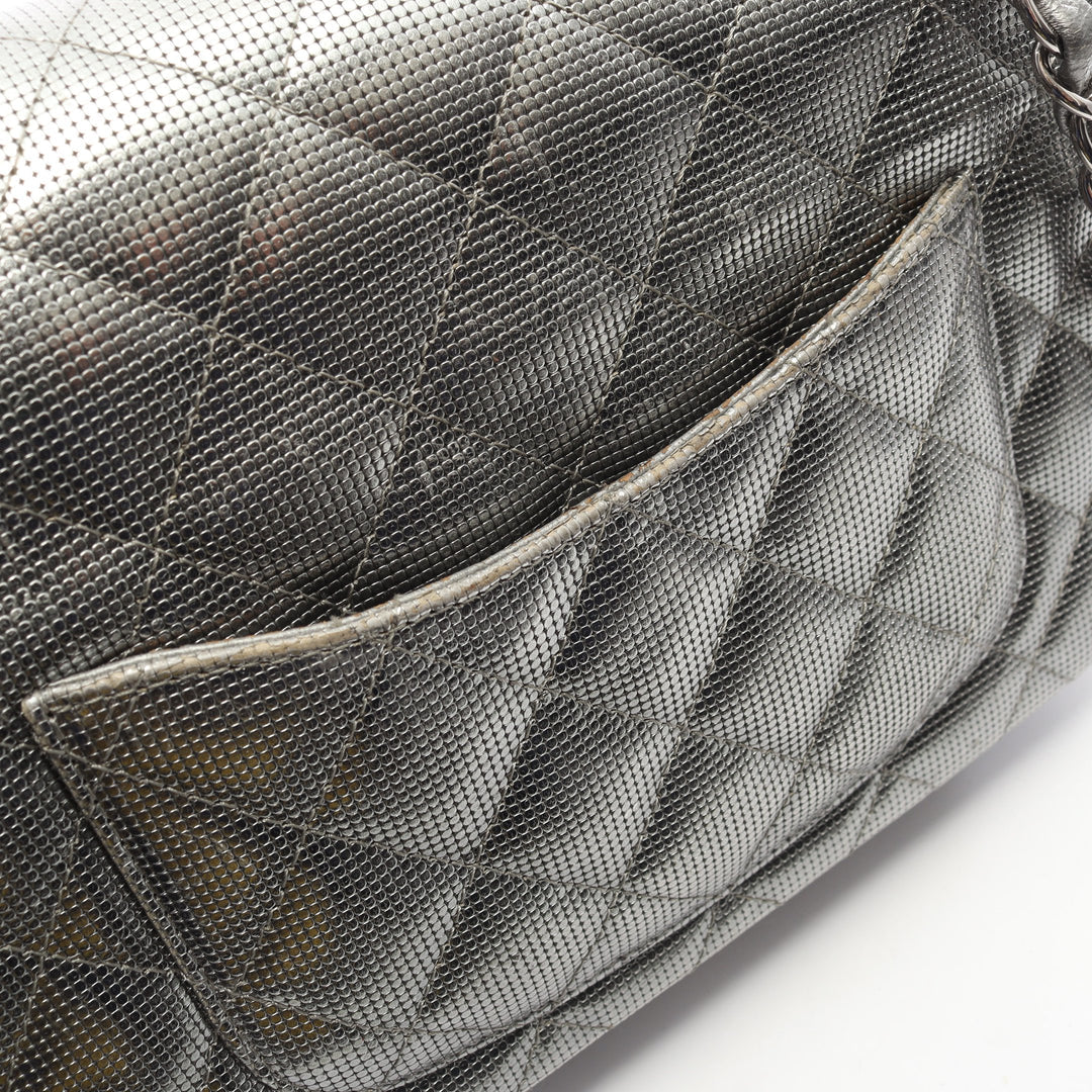 Chanel Mini Matelasse 20 Bag Vintage Leather Silver