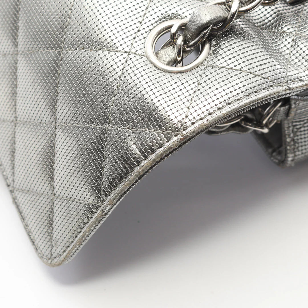 Chanel Mini Matelasse 20 Bag Vintage Leather Silver