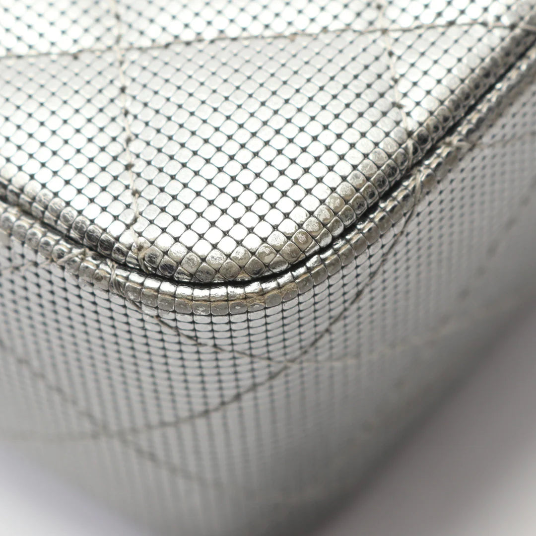 Chanel Mini Matelasse 20 Bag Vintage Leather Silver
