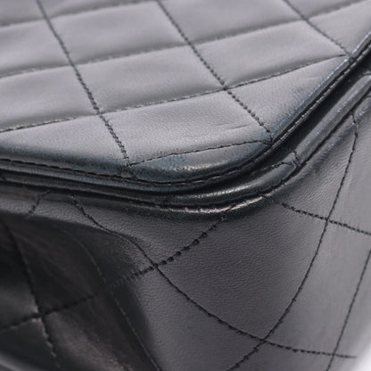 Chanel Full Flap Bag Vintage Lambskin Black Gold Hardware