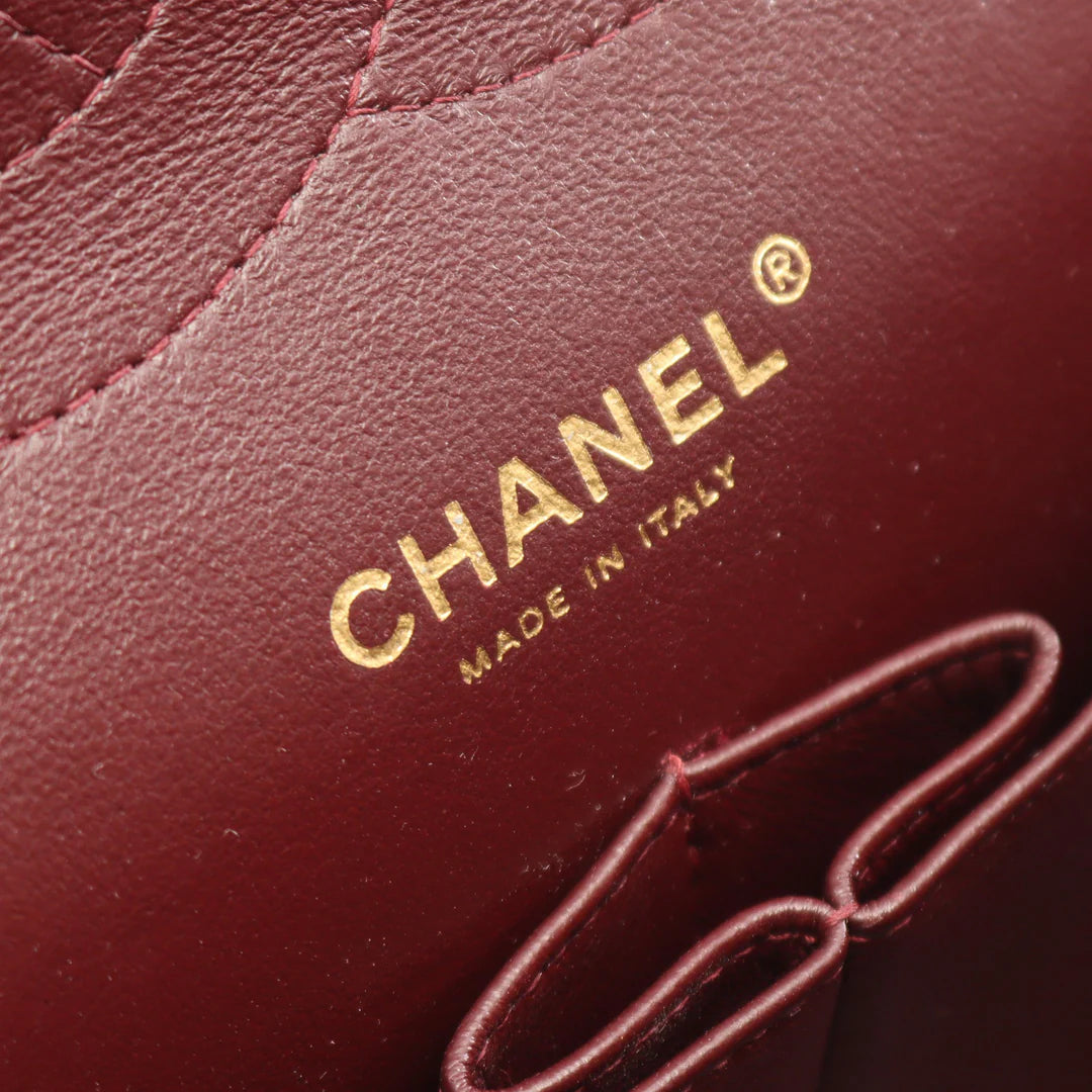 Chanel Jumbo Classic Flap Bag Vintage Lambskin Black Gold Hardware