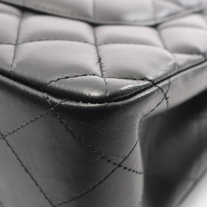 Chanel Jumbo Classic Flap Bag Vintage Lambskin Black Gold Hardware