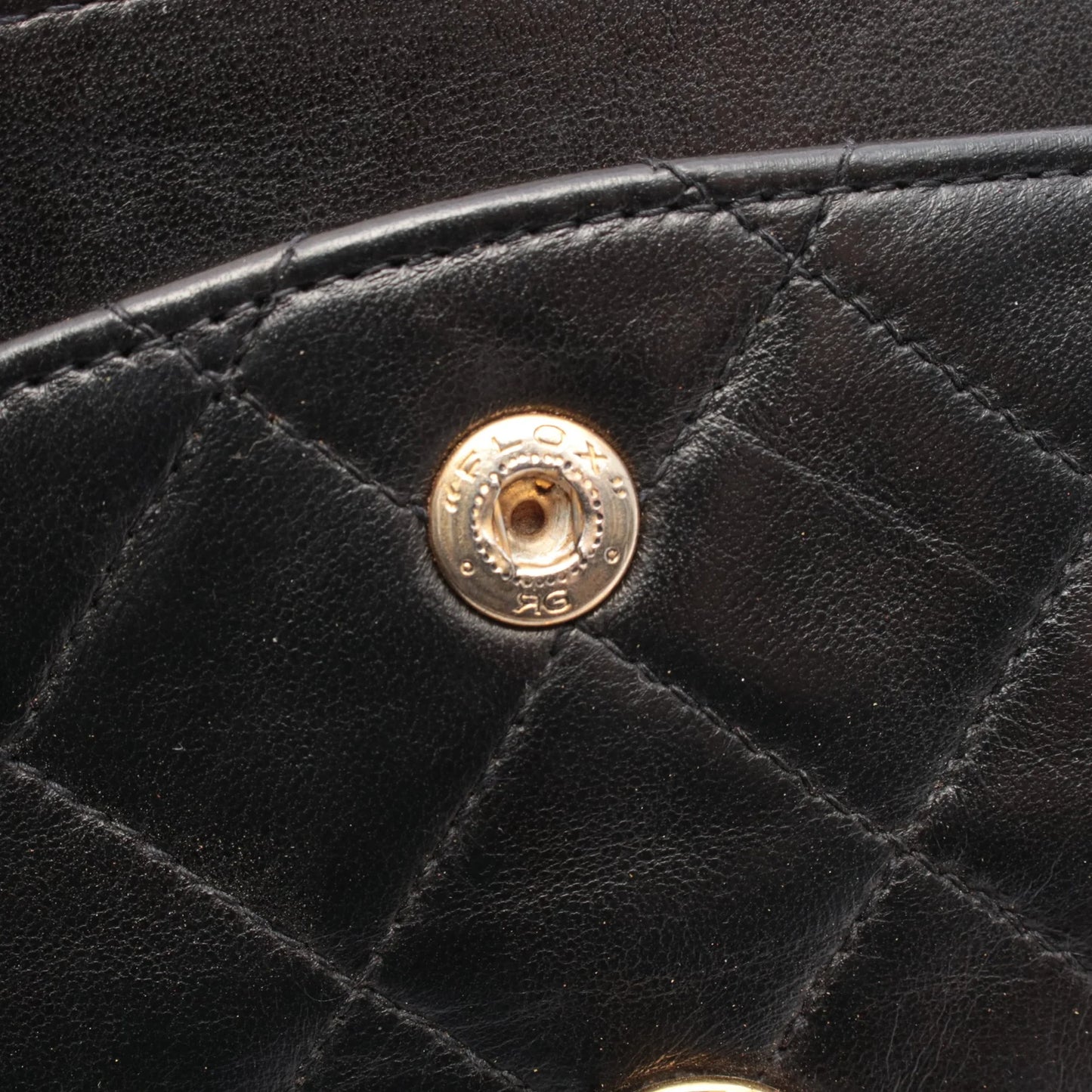Chanel Classic Flap Bag Vintage Small Lambskin Black Gold Hardware