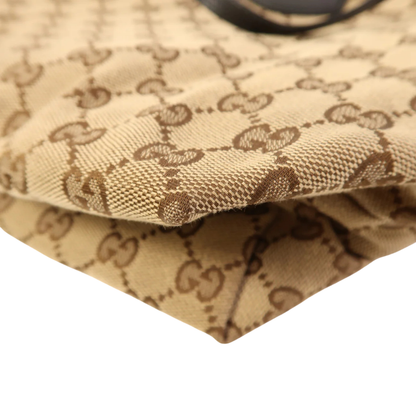 Gucci GG Shoulder Bag Canvas Brown