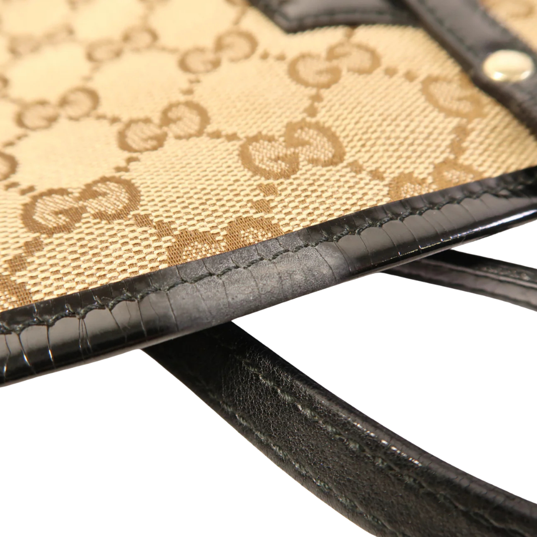 Gucci GG Shoulder Bag Canvas Brown