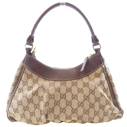 Gucci Abbey Shoulder Bag Canvas Brown