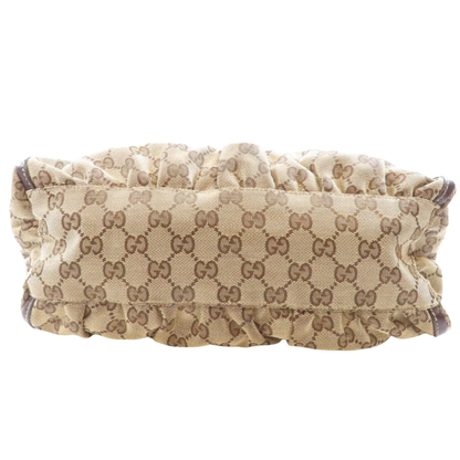 Gucci Abbey Shoulder Bag Canvas Brown