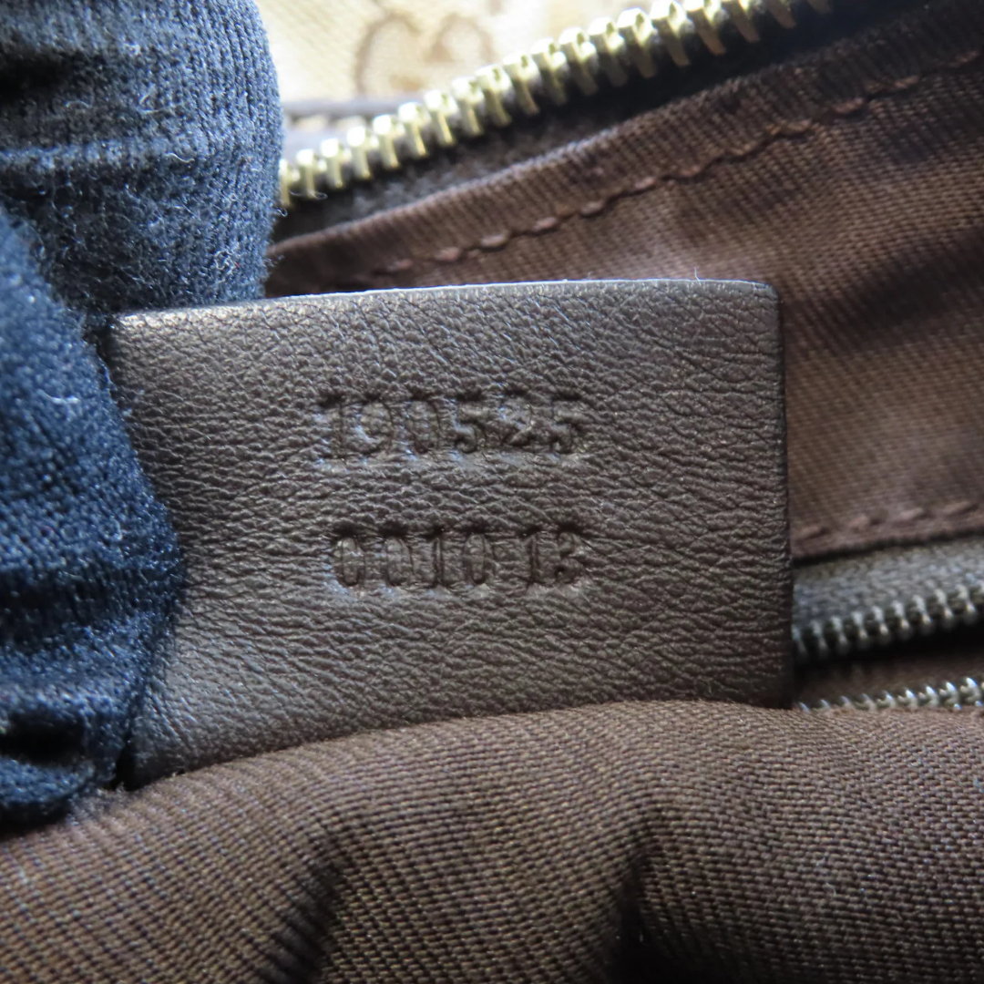 Gucci Abbey Shoulder Bag Canvas Brown