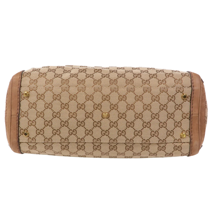Gucci GG Handbag Canvas Brown