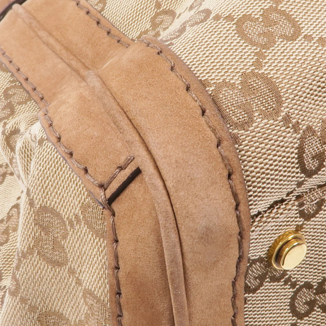 Gucci GG Handbag Canvas Brown