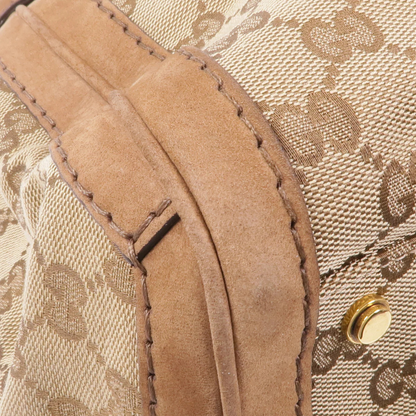 Gucci GG Handbag Canvas Brown