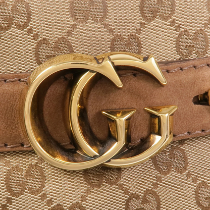 Gucci GG Handbag Canvas Brown