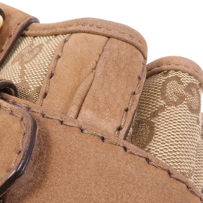 Gucci GG Handbag Canvas Brown