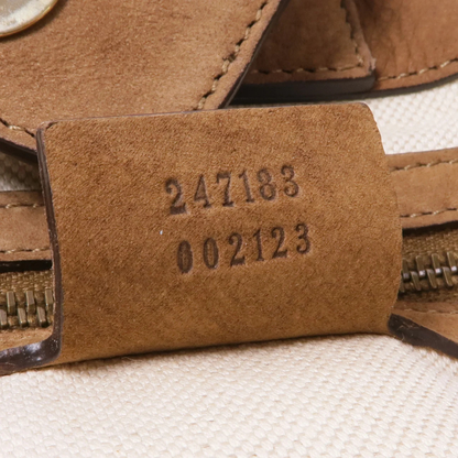 Gucci GG Handbag Canvas Brown