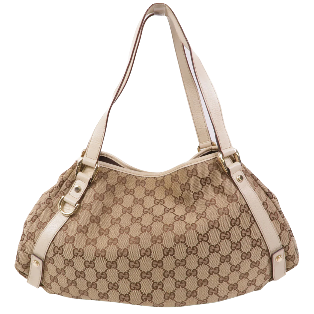 Gucci GG Tote Bag Canvas Brown