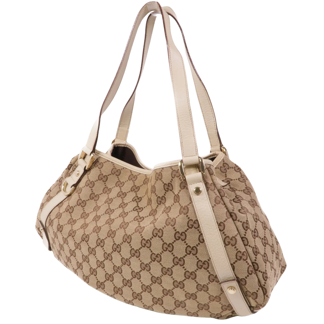 Gucci GG Tote Bag Canvas Brown