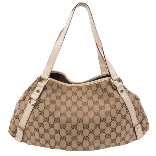 Gucci GG Tote Bag Canvas Brown