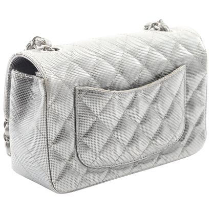 Chanel Mini Matelasse 20 Bag Vintage Leather Silver