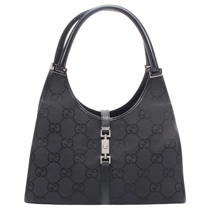 Gucci Jackie GG Shoulder Bag Black