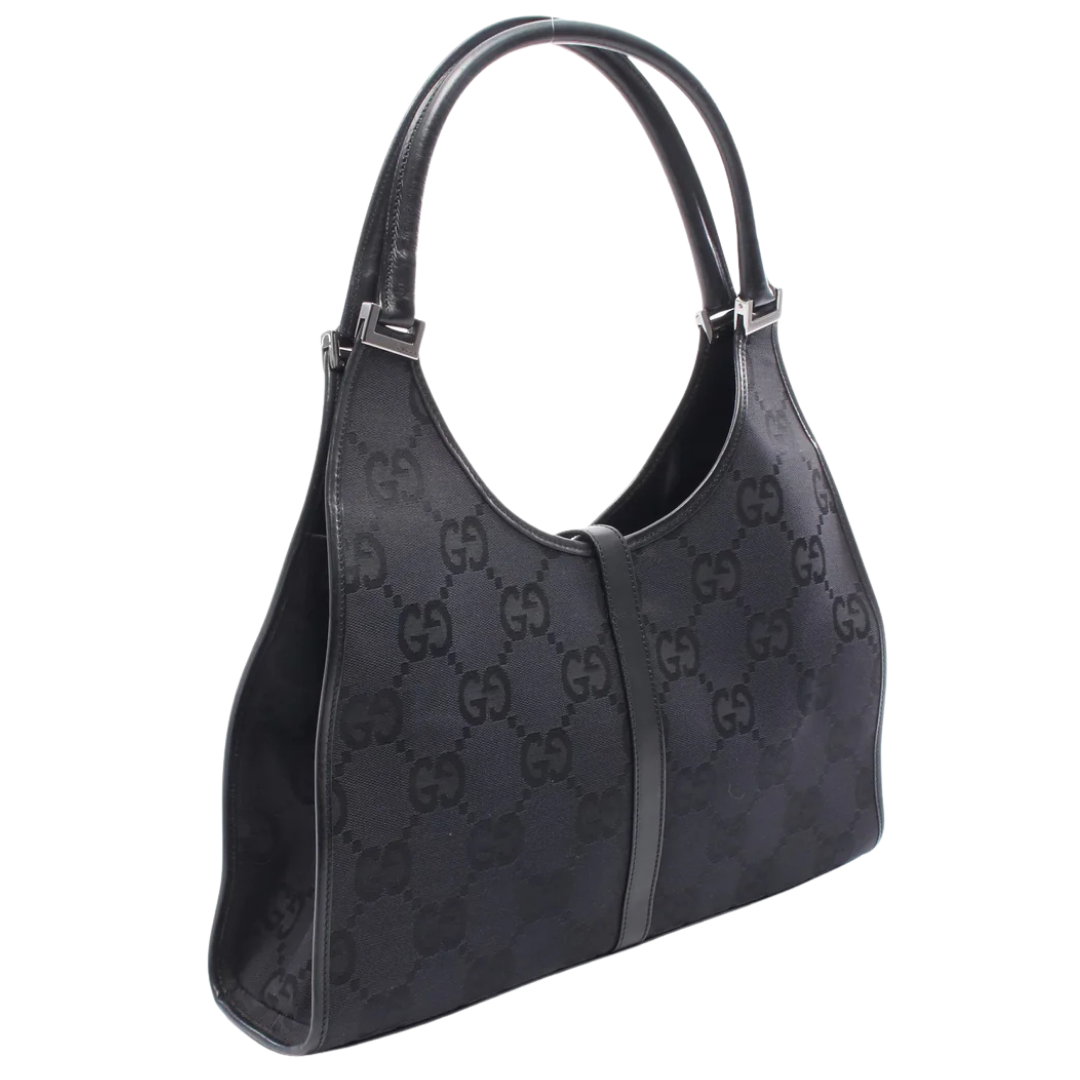Gucci Jackie GG Shoulder Bag Black