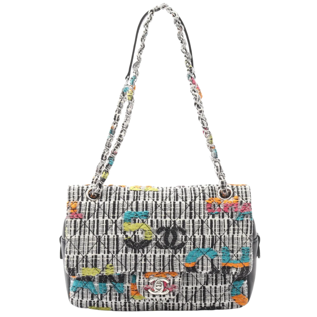Chanel Tweed Bag Multicolor Medium