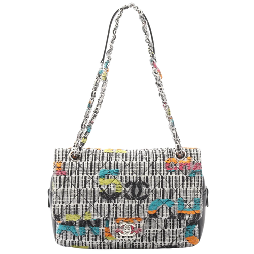 Chanel Tweed Bag Multicolor Medium