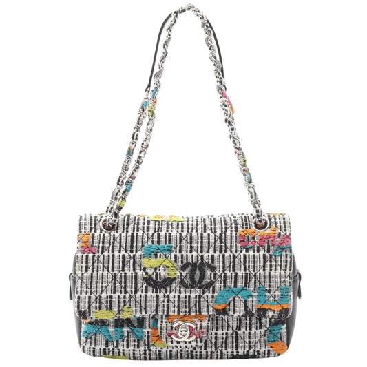 Chanel Tweed Bag Multicolor Medium