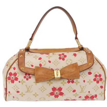 Louis Vuitton Limited Edition Cherry Blossom Vintage Retro Bag White
