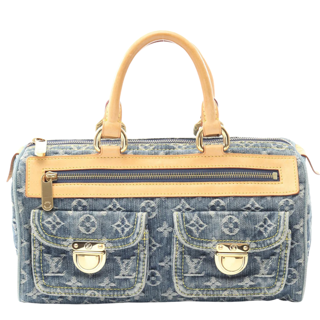 Louis Vuitton Denim Neo Speedy Handbag