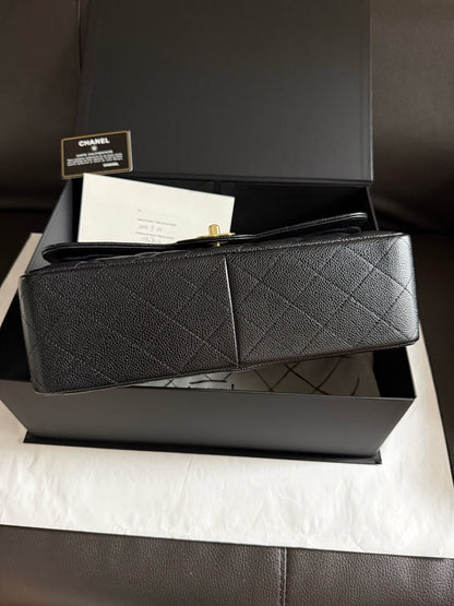 CHANEL Classic Flap Jumbo in Black Caviar GHW - series 19 Pre-Order