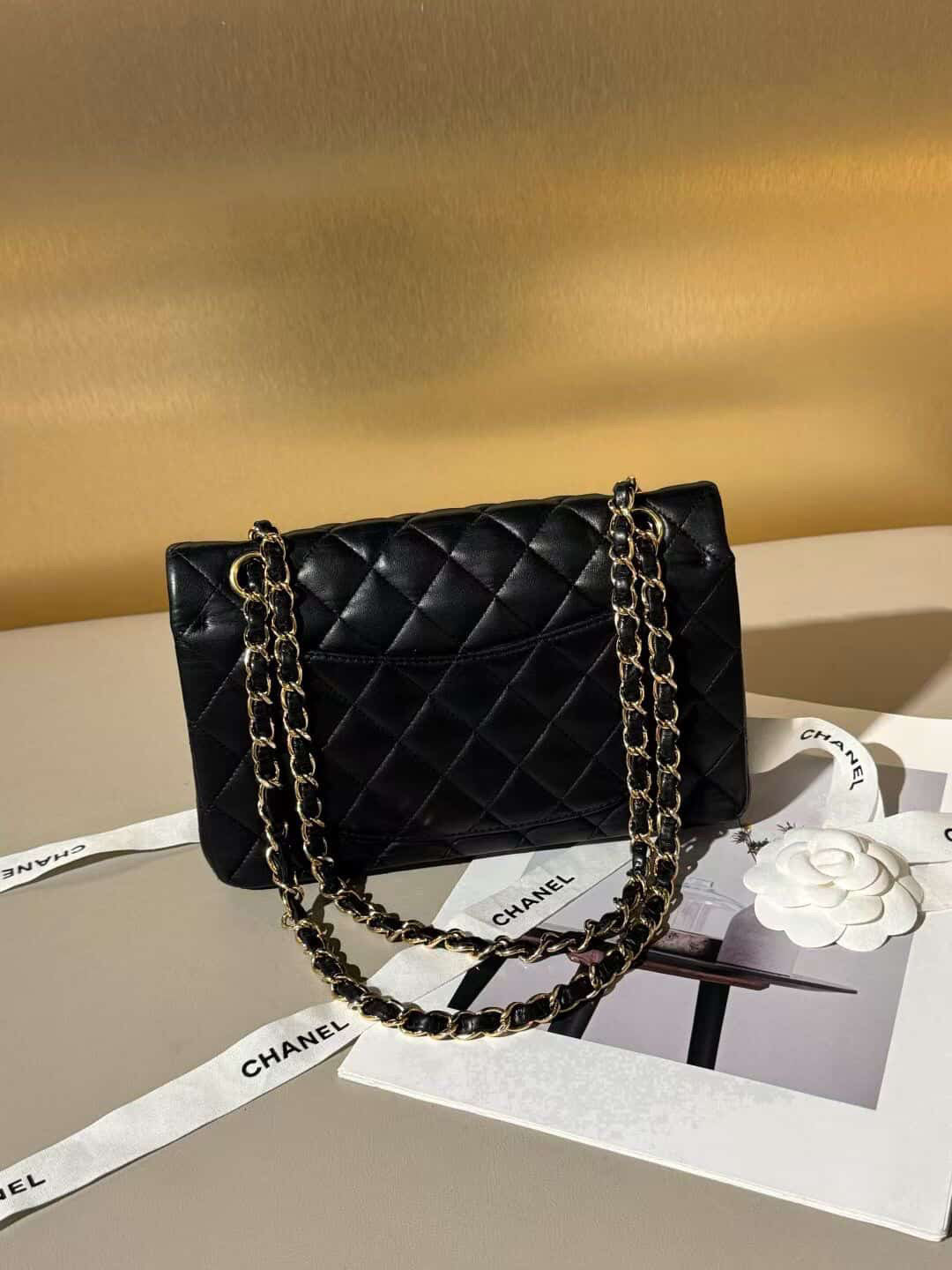 Chanel classic flap bag small black