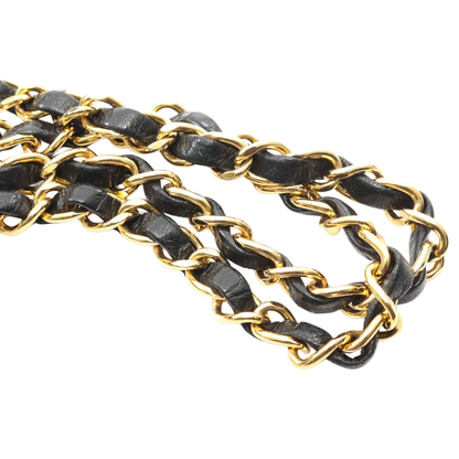 Chanel Classic Flap Bag Vintage Medium Lambskin Black