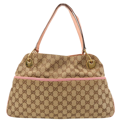Gucci GG Shoulder Bag Canvas Brown