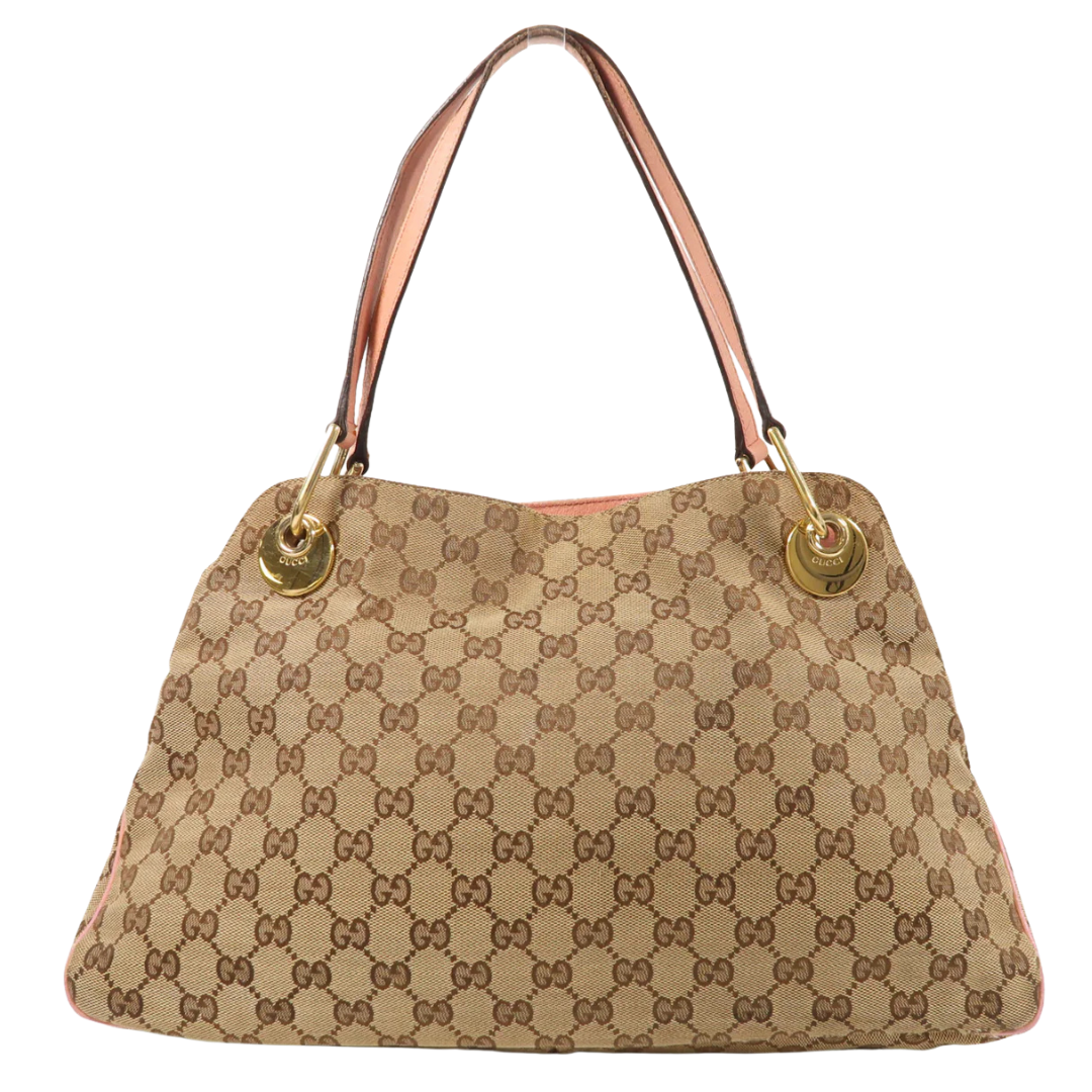 Gucci GG Shoulder Bag Canvas Brown