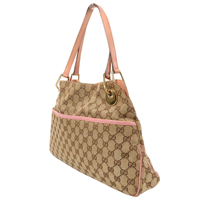 Gucci GG Shoulder Bag Canvas Brown