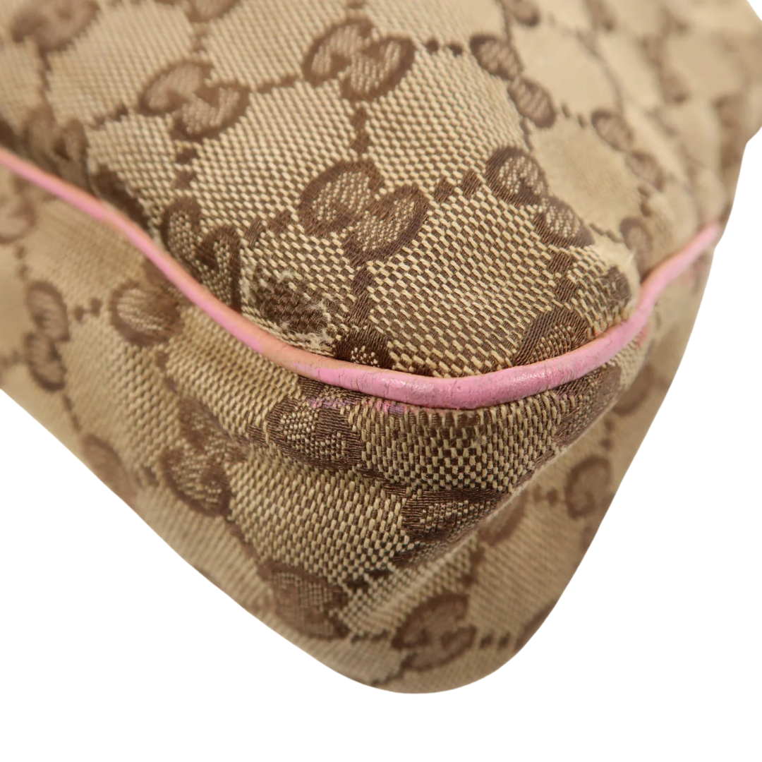 Gucci GG Shoulder Bag Canvas Brown