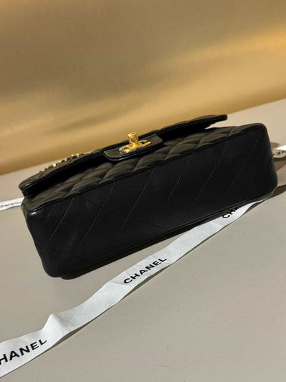Chanel classic flap bag small black