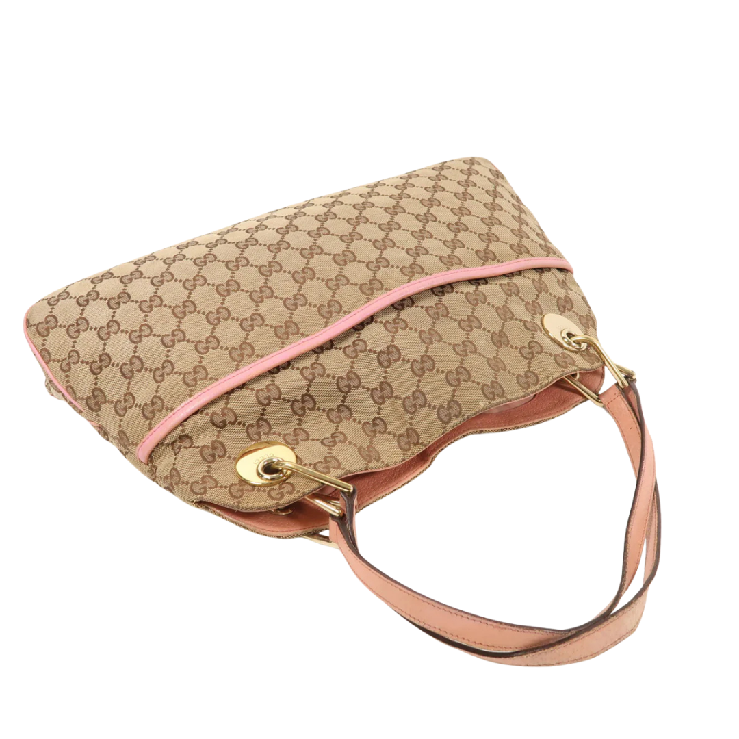 Gucci GG Shoulder Bag Canvas Brown